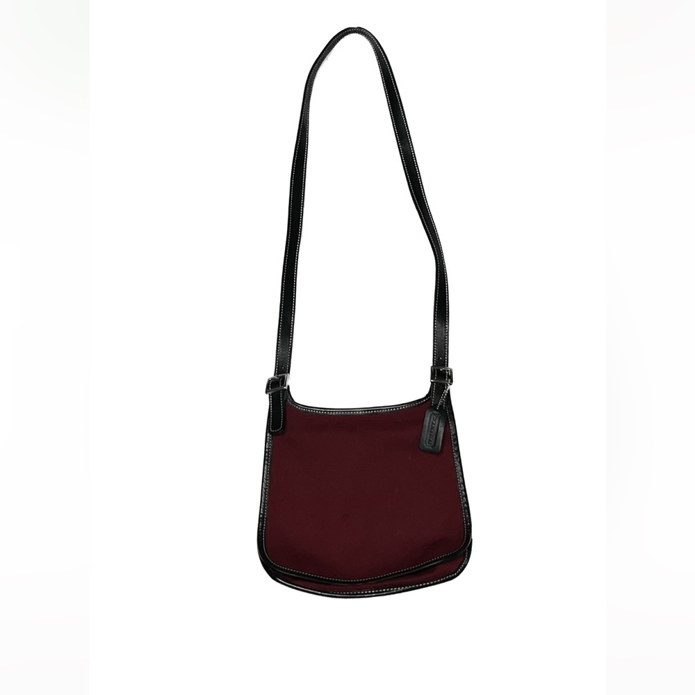 Maroon Coach cross body bag